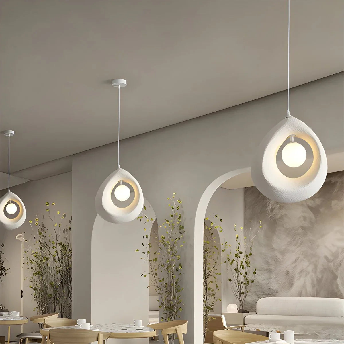 Circular Wabi Sabi Pendant Light Modern Lighting – detail 9
