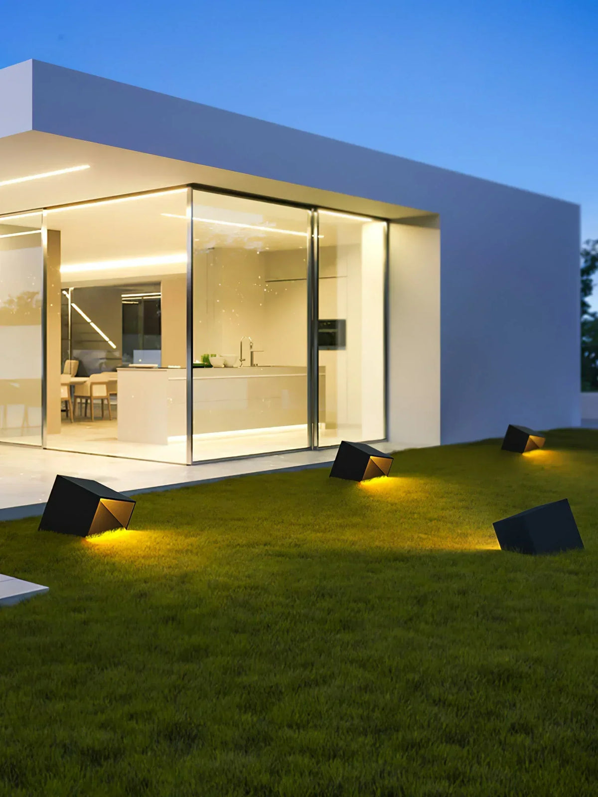 Garden Decoration Cube Outdoor Steel Light – Steel detail 9