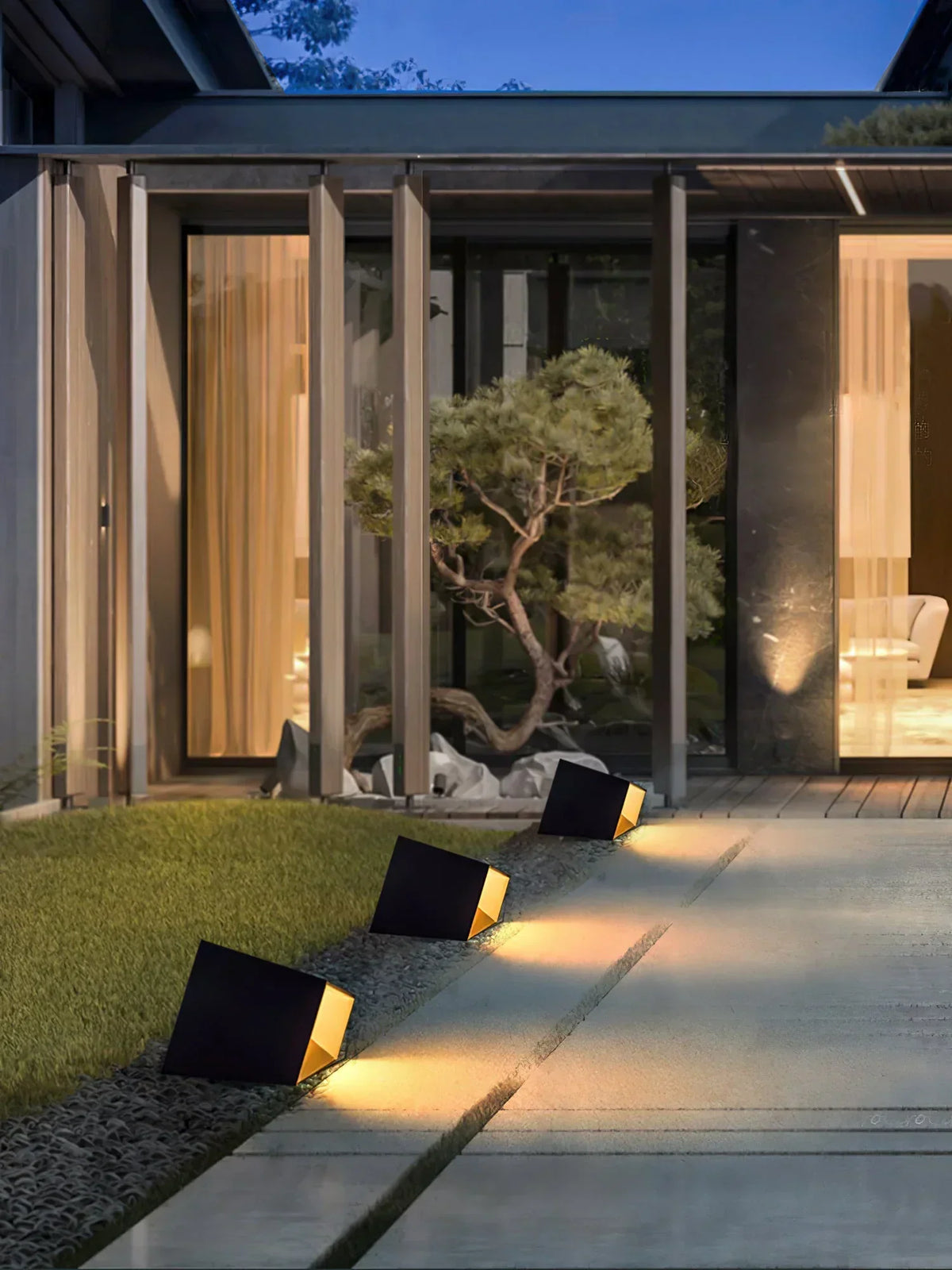 Garden Decoration Cube Outdoor Steel Light – Steel detail 10