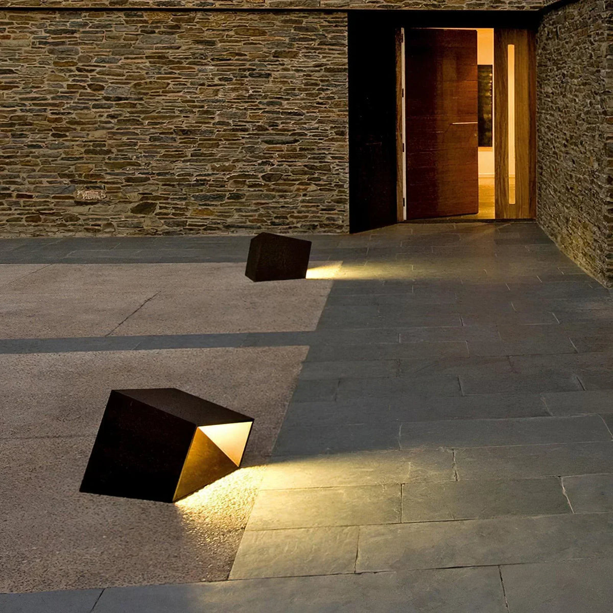 Garden Decoration Cube Outdoor Steel Light – Steel detail 7