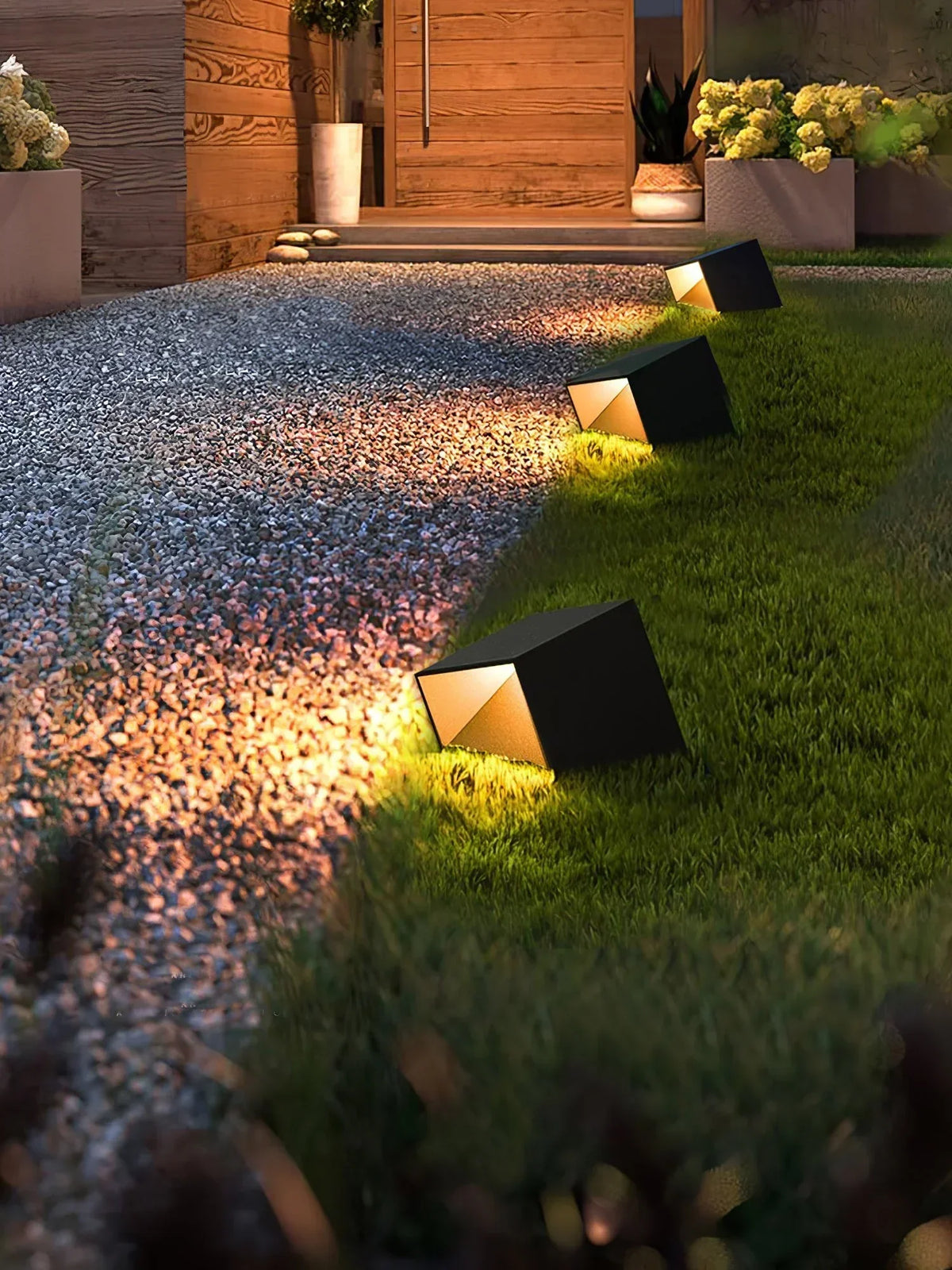 Garden Decoration Cube Outdoor Steel Light – Steel detail 12