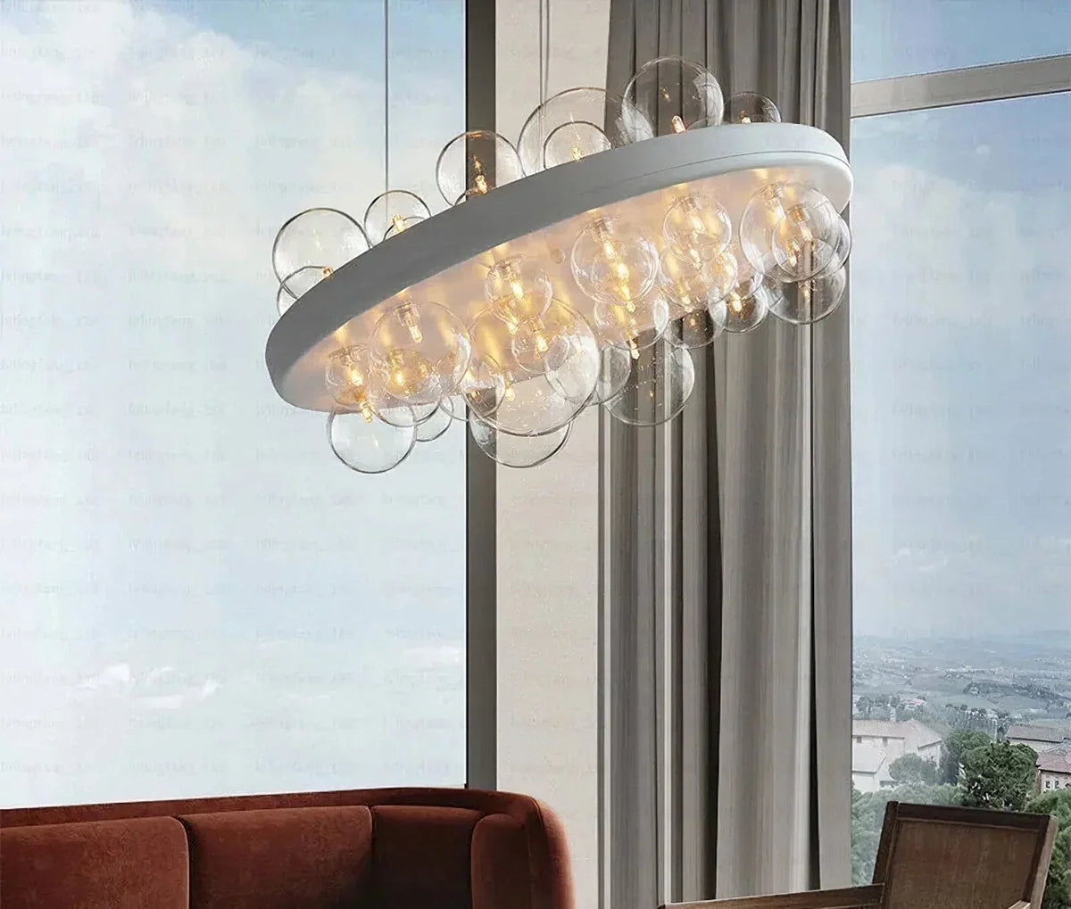 Gienah Ceiling Glass Chandelier – Glass detail 20