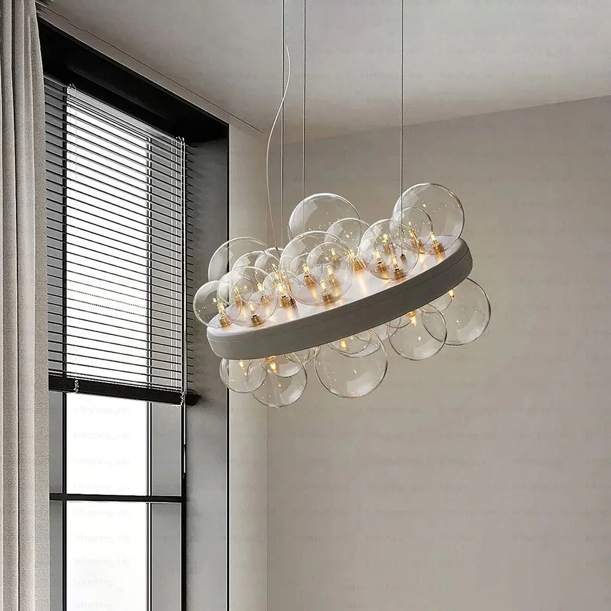Gienah Ceiling Glass Chandelier – Glass detail 7