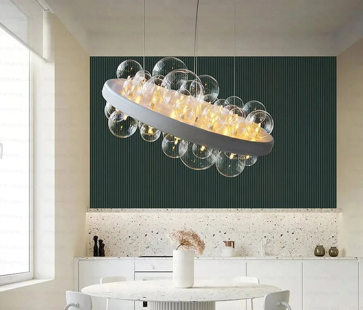Gienah Ceiling Glass Chandelier – Glass detail 18