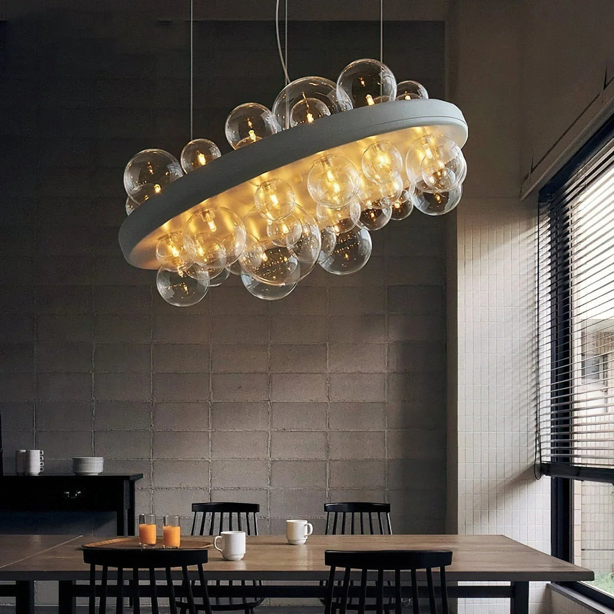Gienah Ceiling Glass Chandelier – Glass detail 3