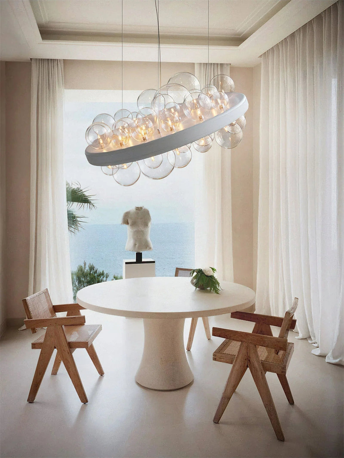 Gienah Ceiling Glass Chandelier – Glass detail 12