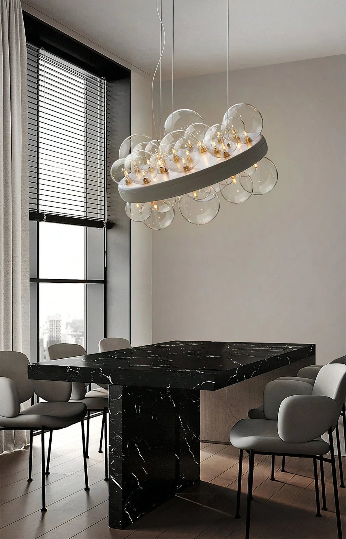 Gienah Ceiling Glass Chandelier – Glass detail 15