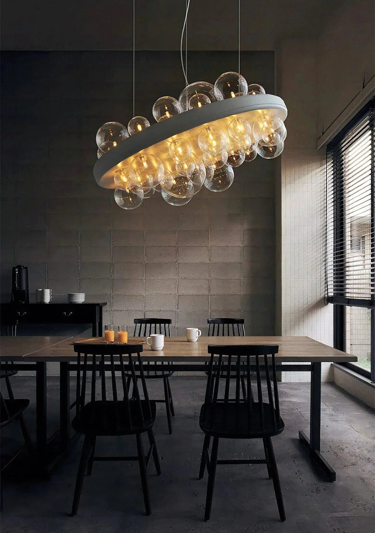 Gienah Ceiling Glass Chandelier – Glass detail 14