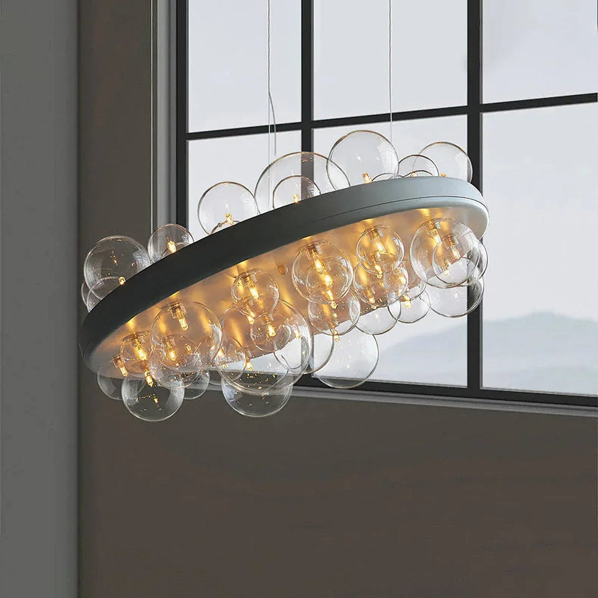 Gienah Ceiling Glass Chandelier – Glass detail 6