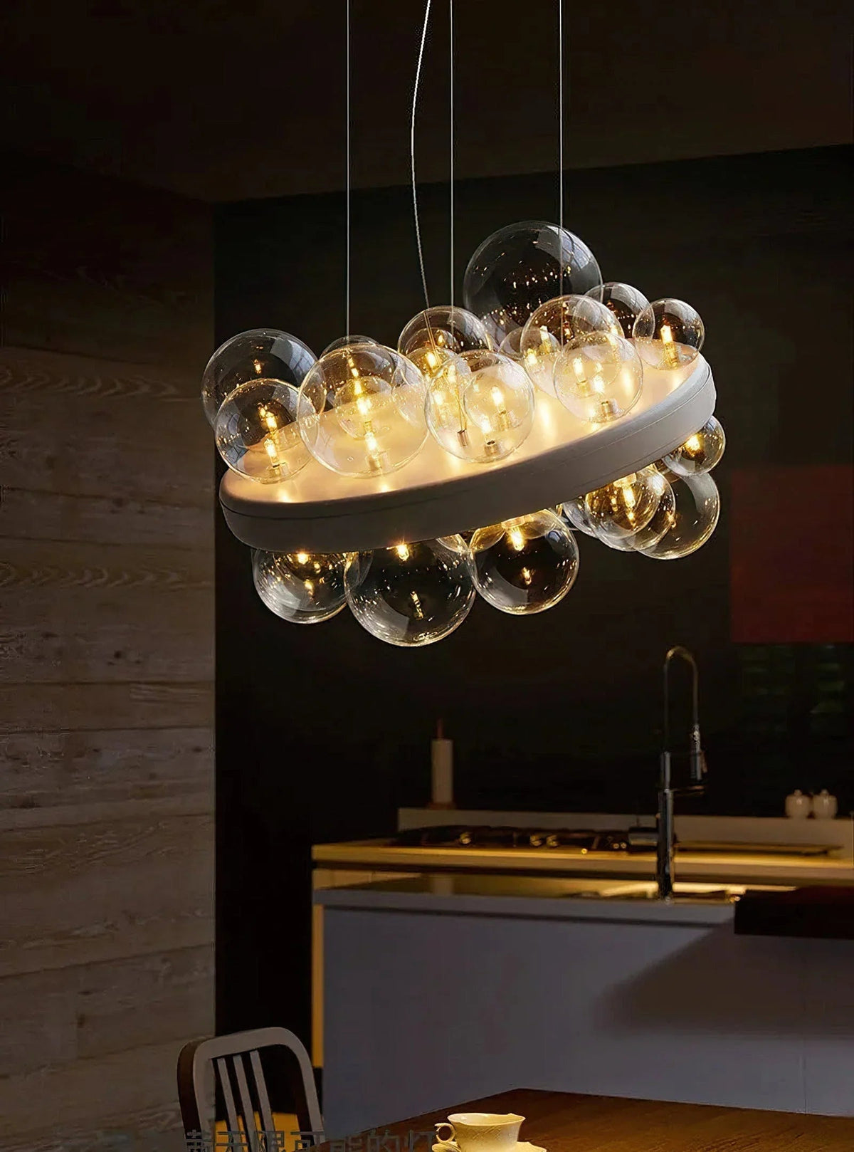 Gienah Ceiling Glass Chandelier – Glass detail 16