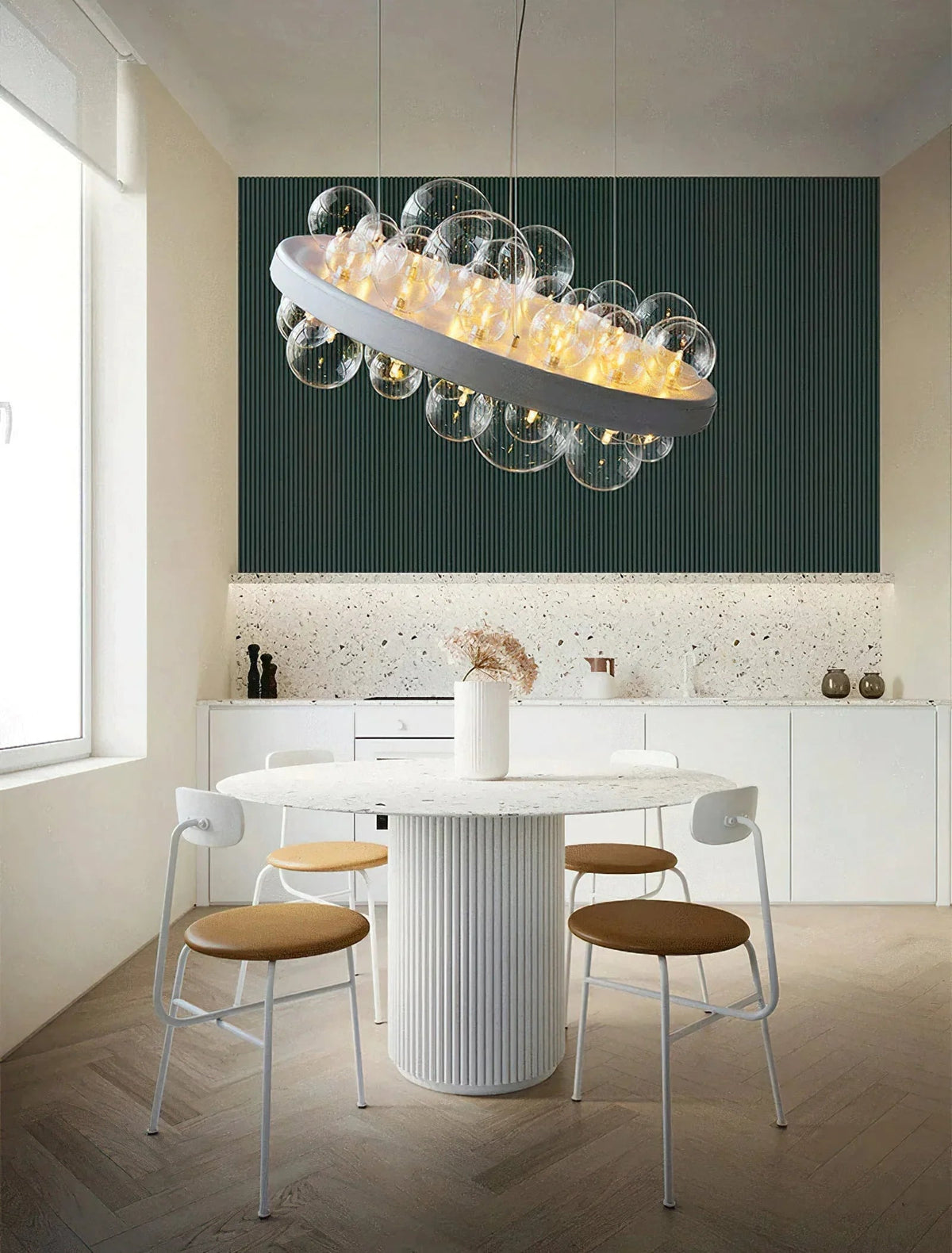 Gienah Ceiling Glass Chandelier – Glass detail 17