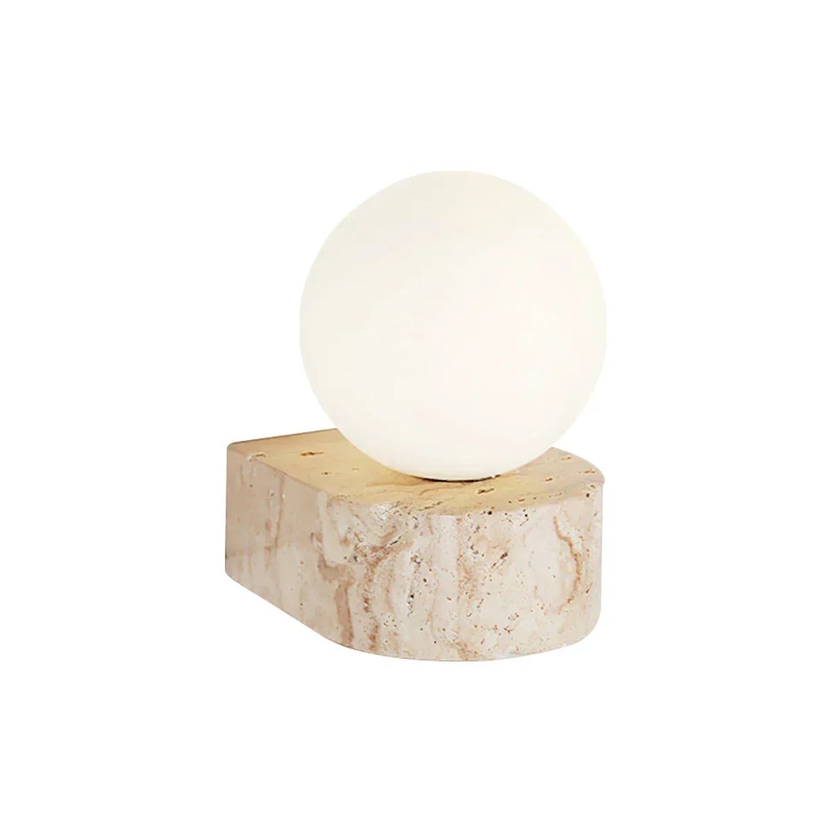Globe Byers Travertine Wall Lamp – Travertine detail 10