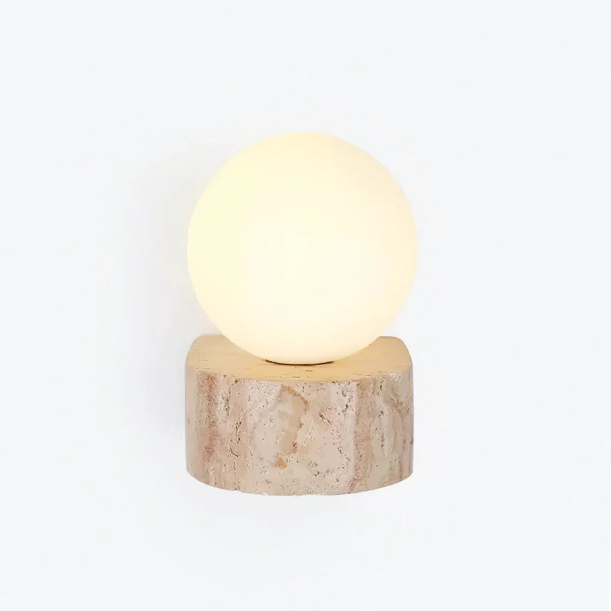 Globe Byers Travertine Wall Lamp – Travertine detail 9
