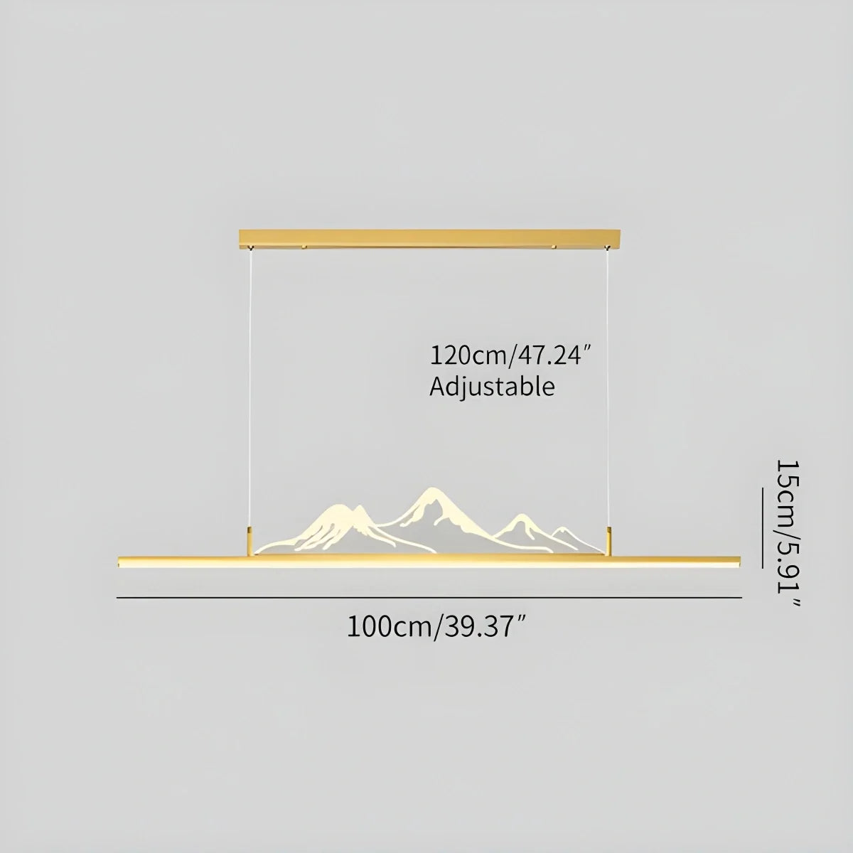 Designer Mountain Shape LED Pendant Light – detail 18