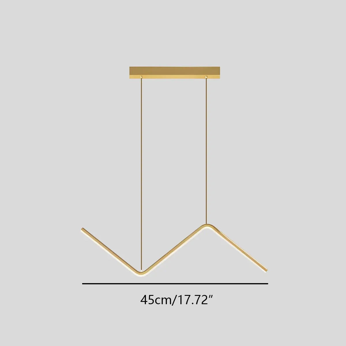 Serena Z-Shaped Pendant Light for Dining Room – detail 11