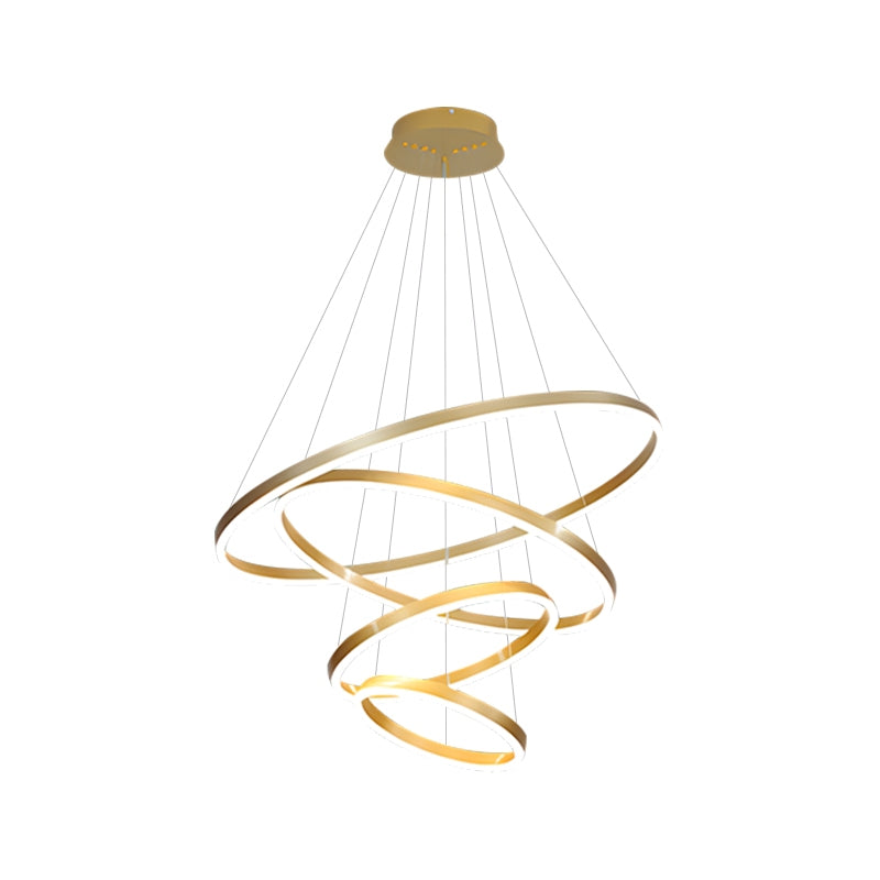 Tiered Ring Chandelier with Multi-Layer Rings – detail 37