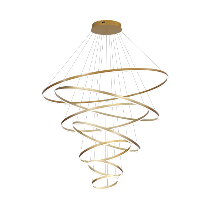 Tiered Ring Chandelier with Multi-Layer Rings – detail 51