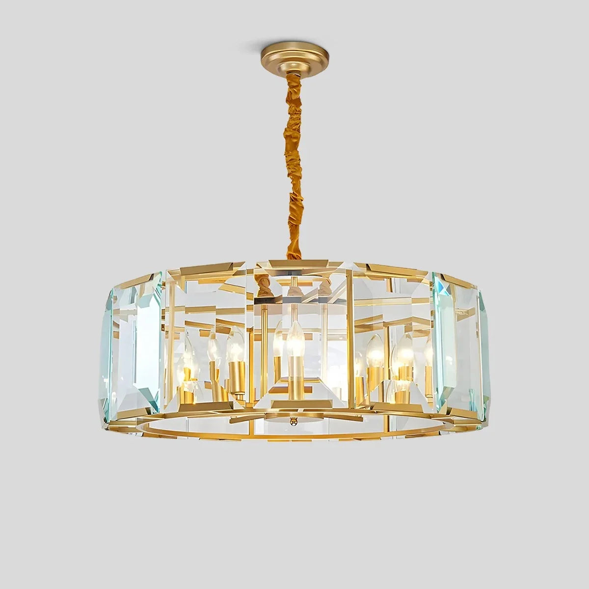Circular Glass Chandelier for Dining Room – Glass detail 3