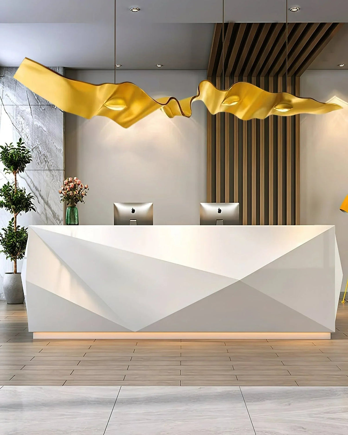 Gold Ribbon Chandelier – detail 10