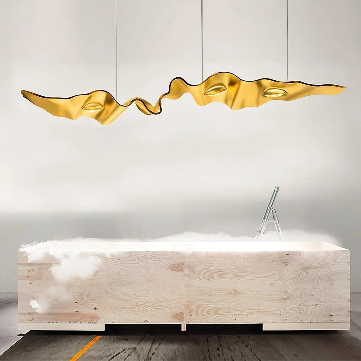 Gold Ribbon Chandelier – detail 4