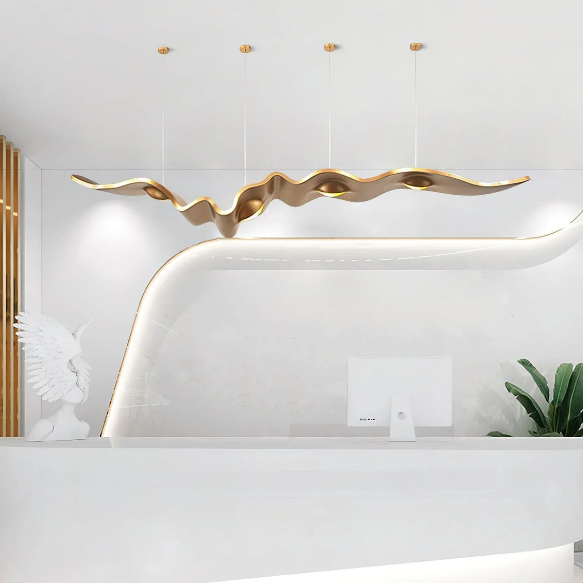Gold Ribbon Chandelier – detail 7