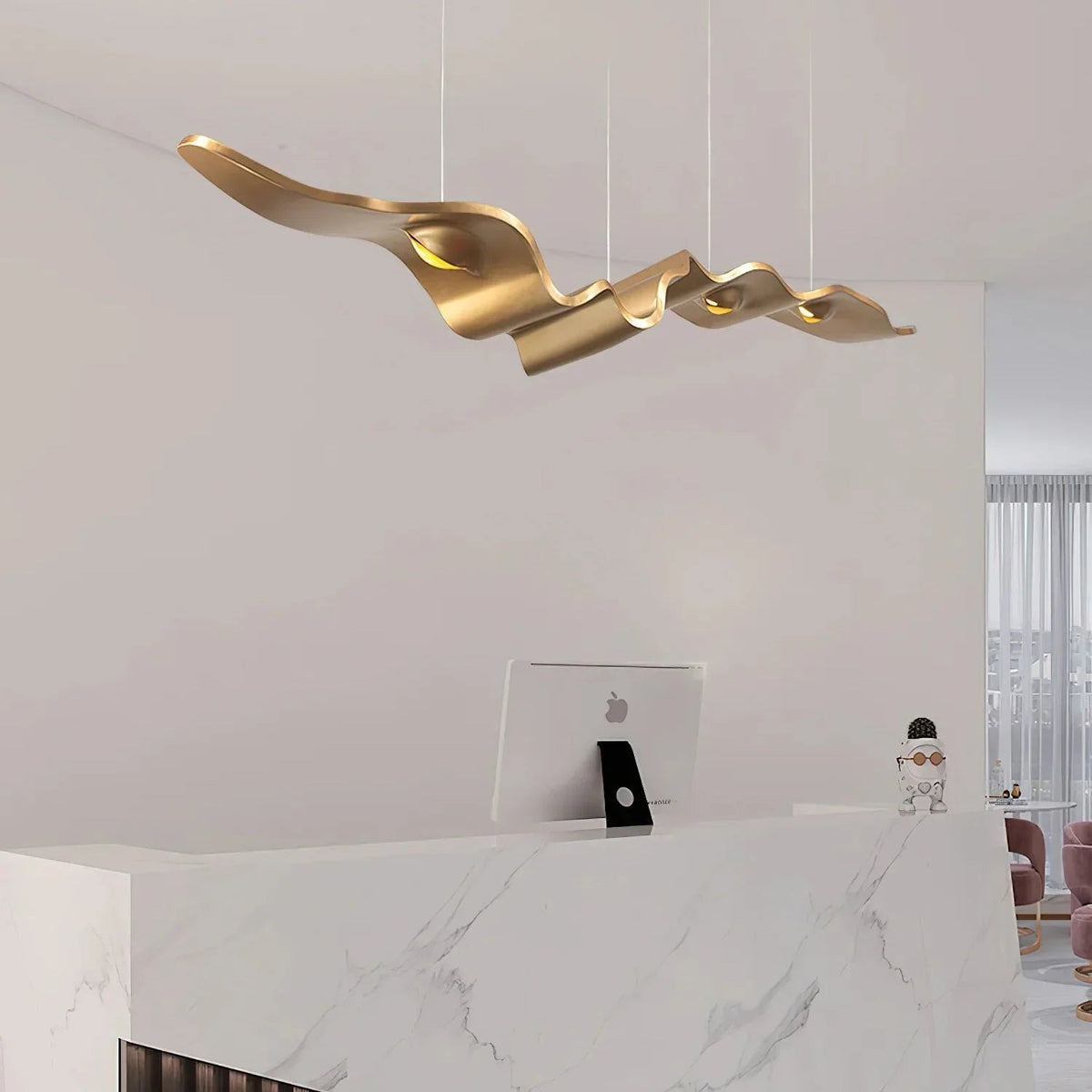 Gold Ribbon Chandelier – detail 6