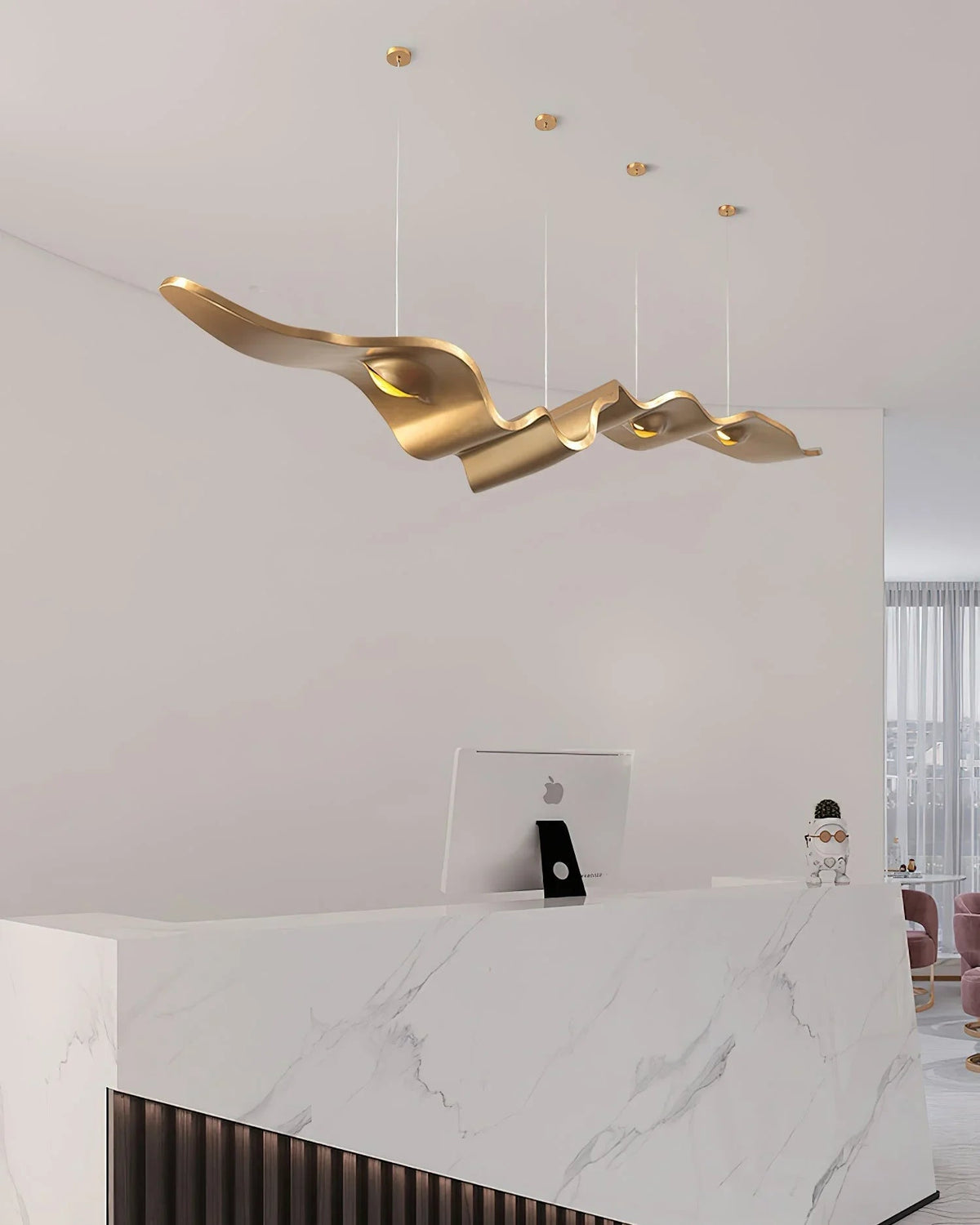 Gold Ribbon Chandelier – detail 15