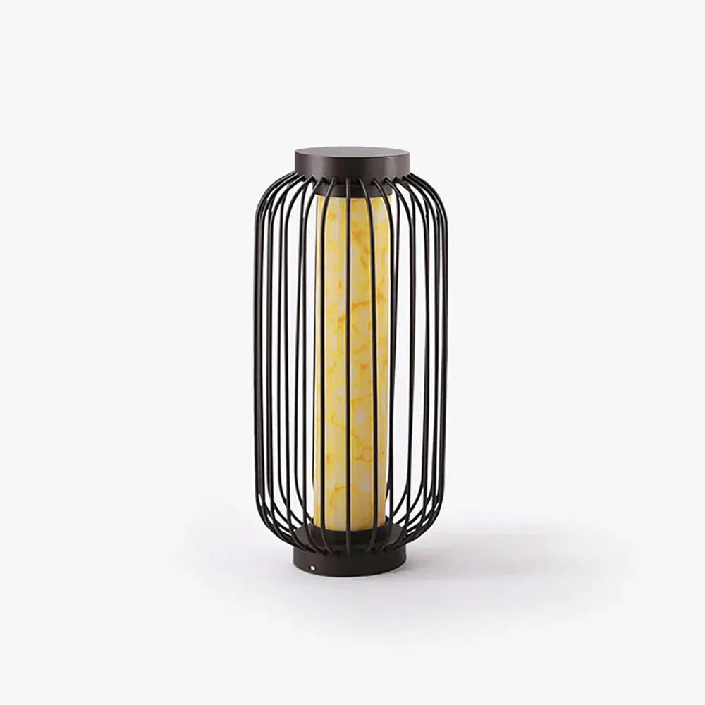 Birdcage Graydon Outdoor Alabaster Table Lamp – Alabaster detail 18