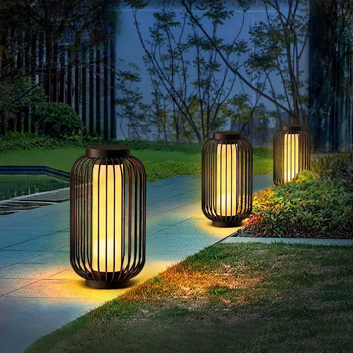 Birdcage Graydon Outdoor Alabaster Table Lamp – Alabaster detail 8