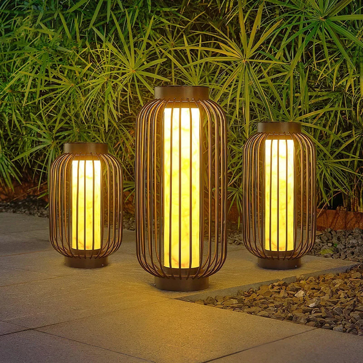 Birdcage Graydon Outdoor Alabaster Table Lamp – Alabaster detail 14