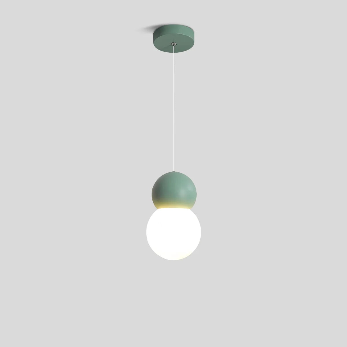 Cream Style Globe Pendant Light Small Bedside Lamp – detail 3