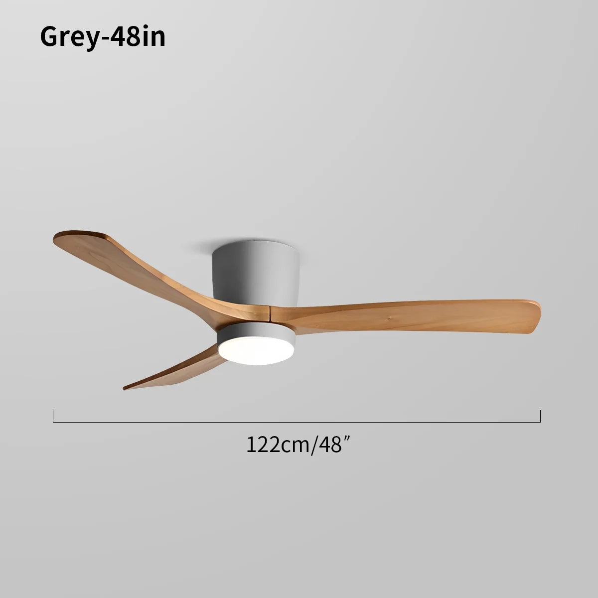 Large Low Profile Ceiling Fan with Light – detail 14