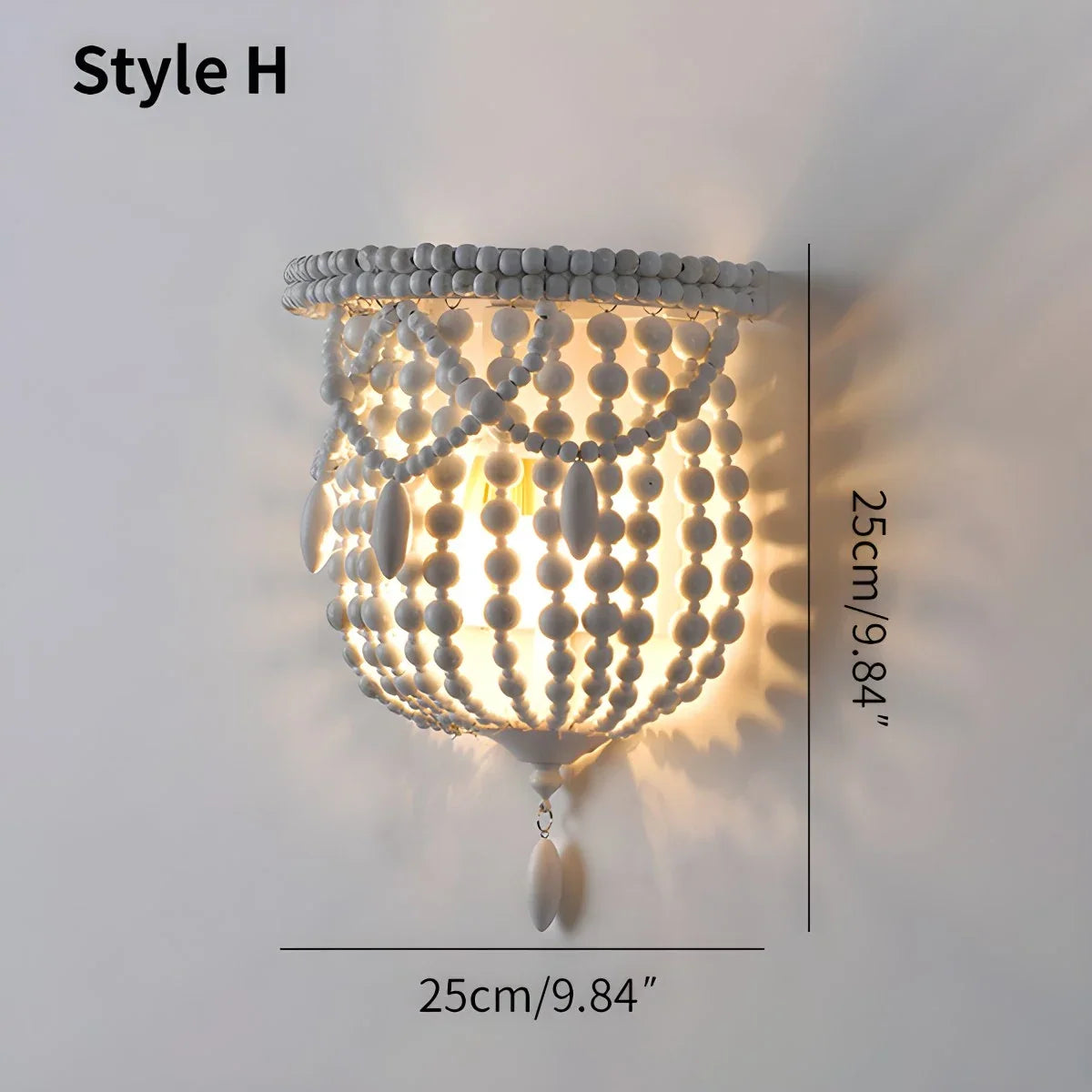 Retro Wooden Bead Chandelier for Dining Room – detail 37