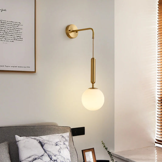 Wall Lamp LED Nordic Minimalist Glass Ball Sconce