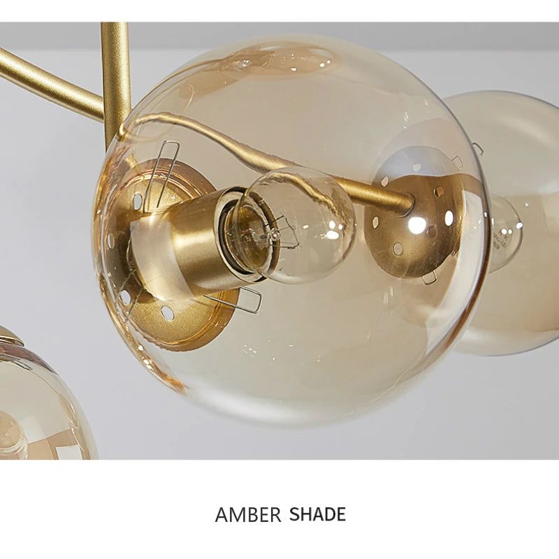 LED Ceiling Lights Glass Ball Nordic
