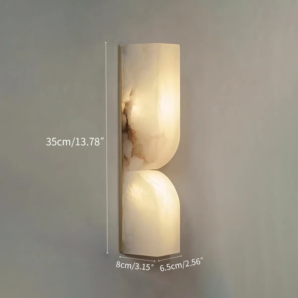 Light Spanish Alabaster Wall Sconce for Hallway – Alabaster detail 4