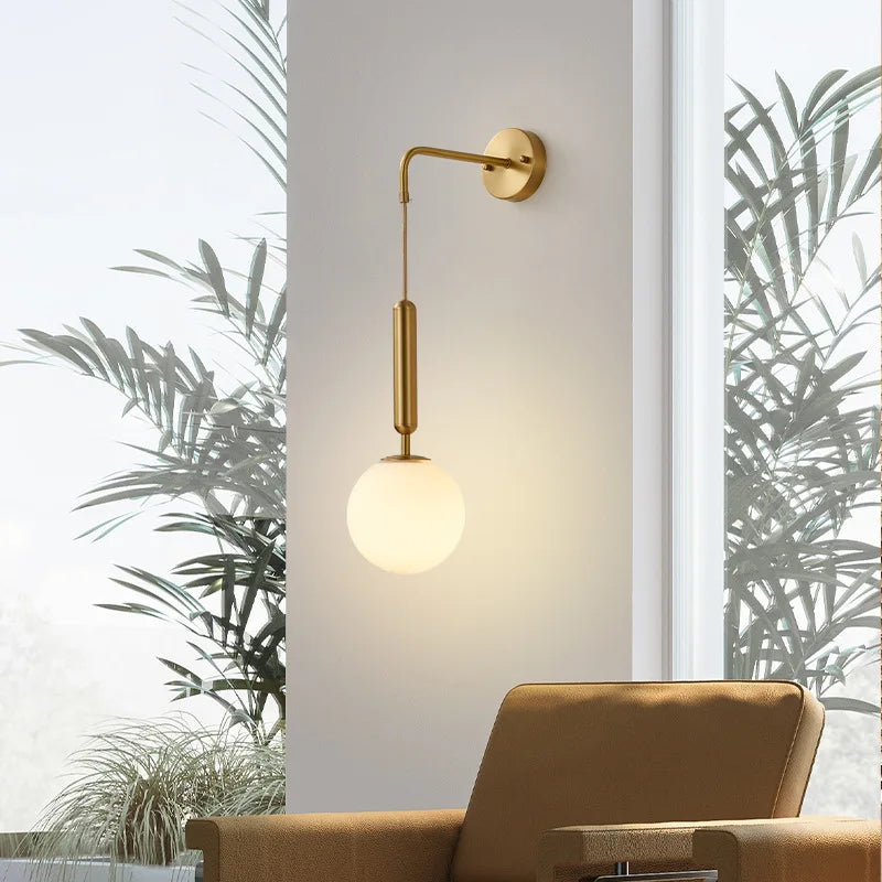 Wall Lamp LED Nordic Minimalist Glass Ball Sconce