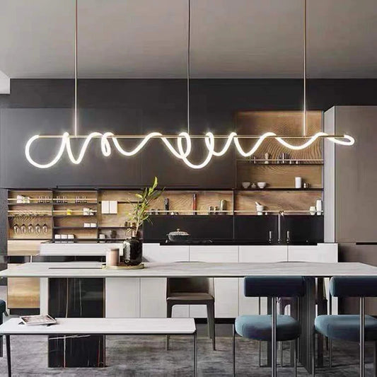 Art Music Notes Chrome Golden Black White Chandeliers
