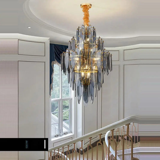 Round Golden Designer LED Pendant Lights Hanging Lamp Light