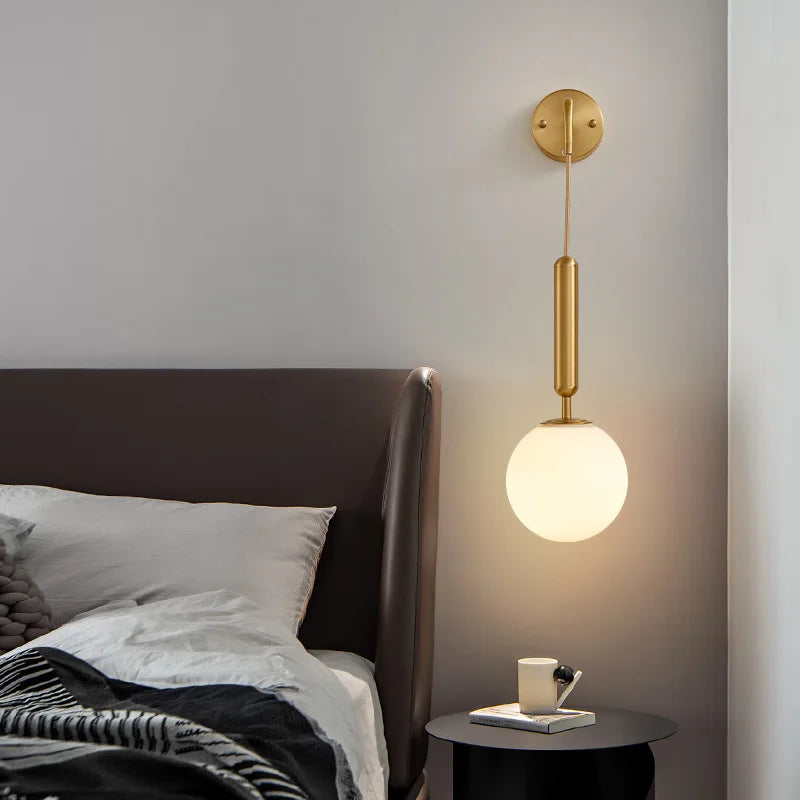 Wall Lamp LED Nordic Minimalist Glass Ball Sconce