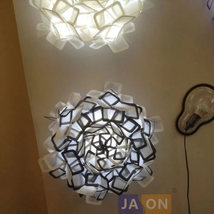 Home Iron ABS Colorized LED Ceiling Chandelier