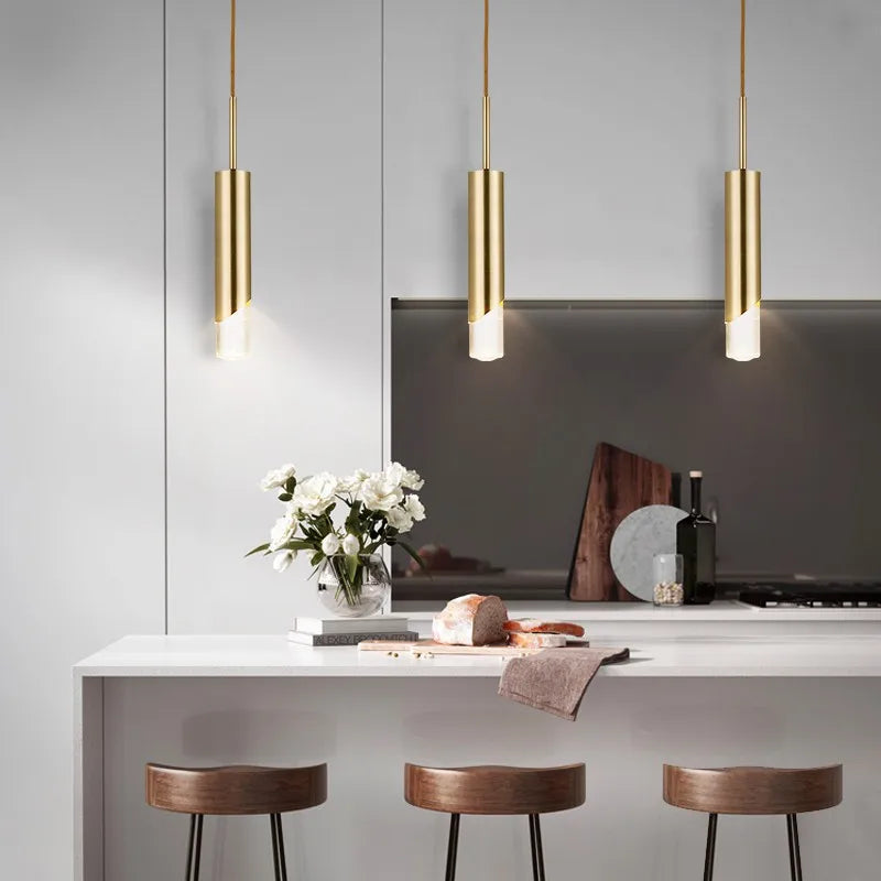 Pendant Light LED Gold Nordic Minimalist Hangling