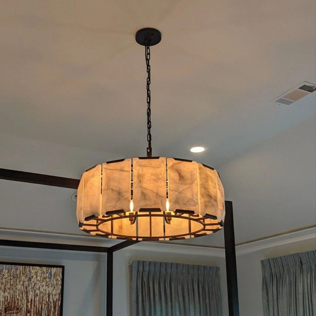 Harlow Calcite Round Chandelier – detail 2