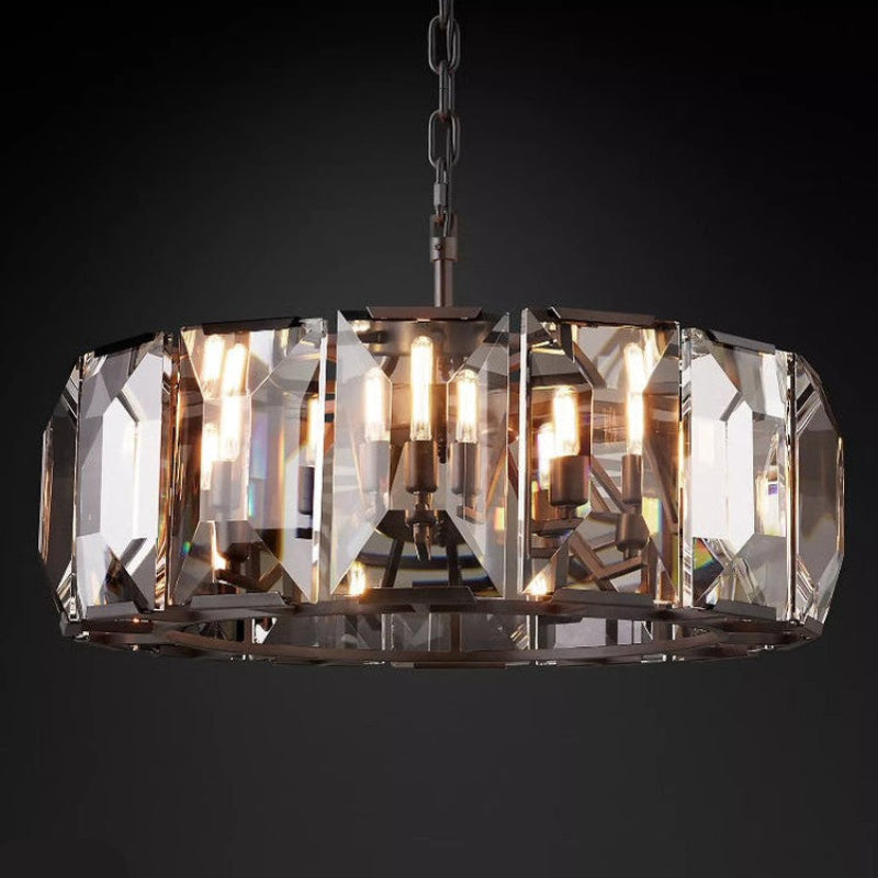 Harlow Multicurve Crystal Round Chandelier – Crystal detail 17