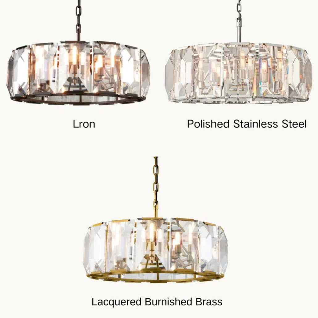 Harlow Multicurve Crystal Round Chandelier – Crystal detail 19
