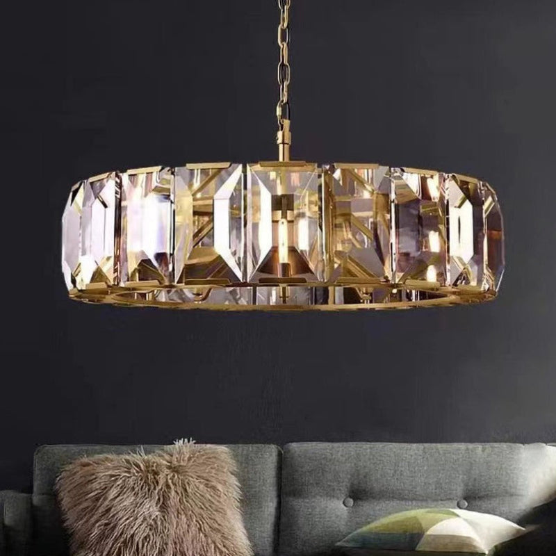 Harlow Multicurve Crystal Round Chandelier – Crystal detail 7