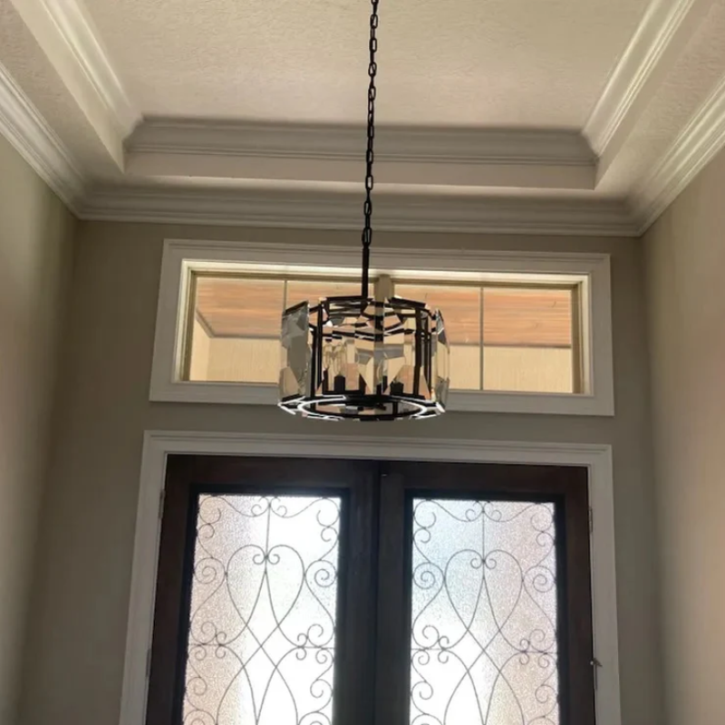 Harlow Multicurve Crystal Round Chandelier – Crystal detail 11