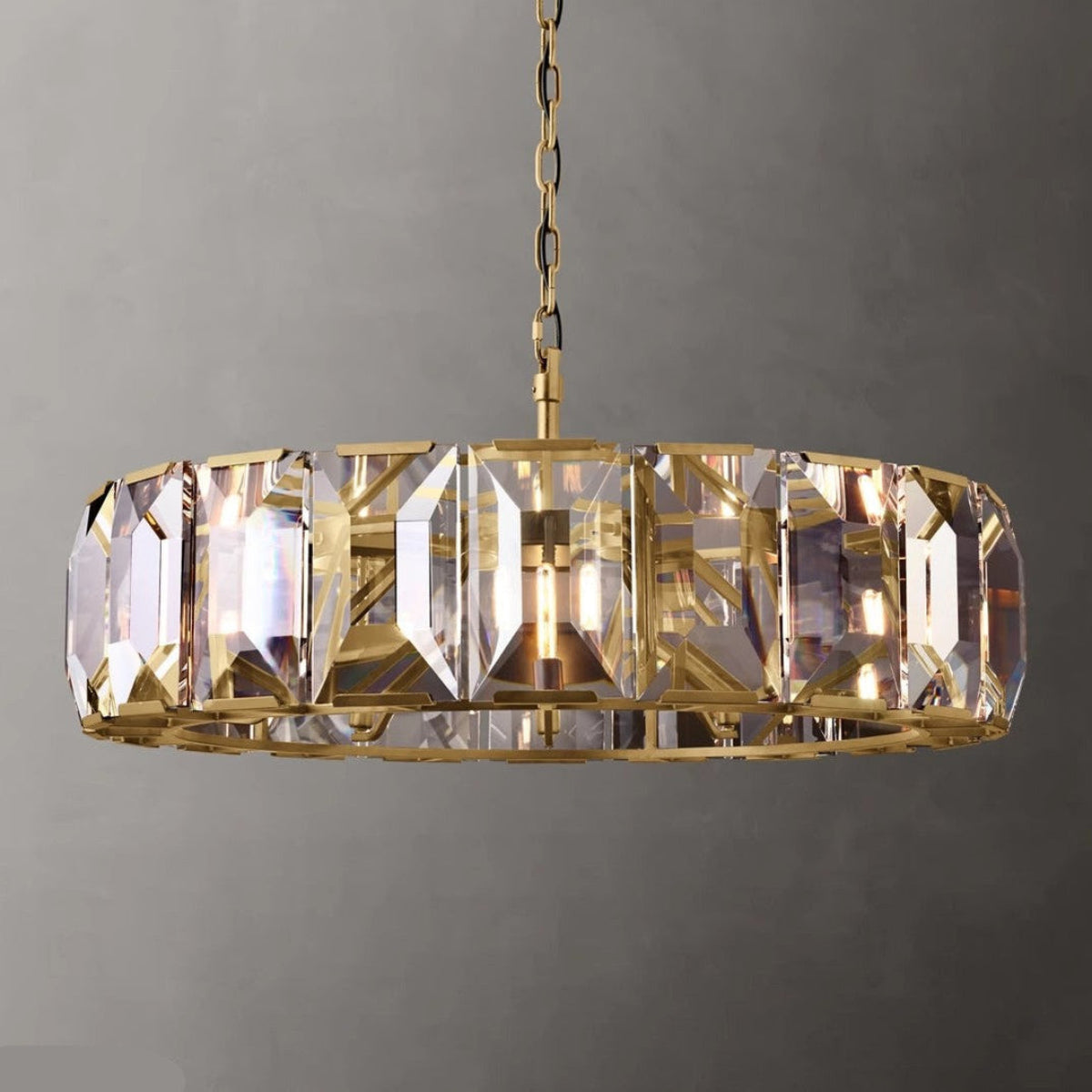 Harlow Multicurve Crystal Round Chandelier – Crystal detail 21