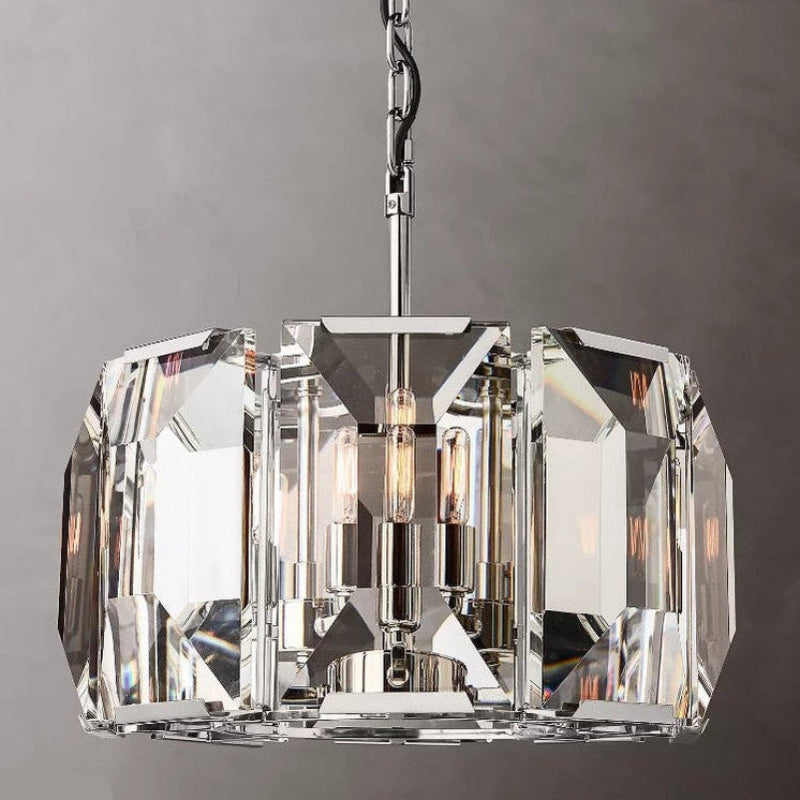 Harlow Multicurve Crystal Round Chandelier – Crystal detail 15