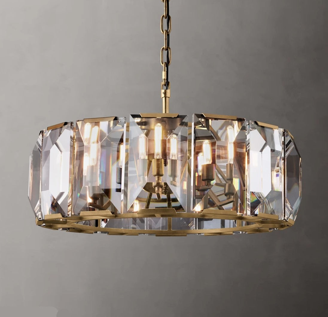 Harlow Multicurve Crystal Round Chandelier – Crystal detail 16